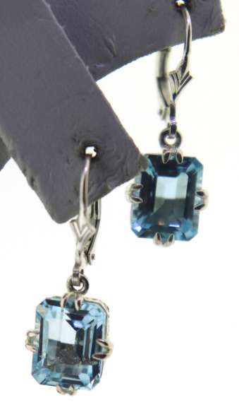 Sterling Silver Aquamarine Earrings