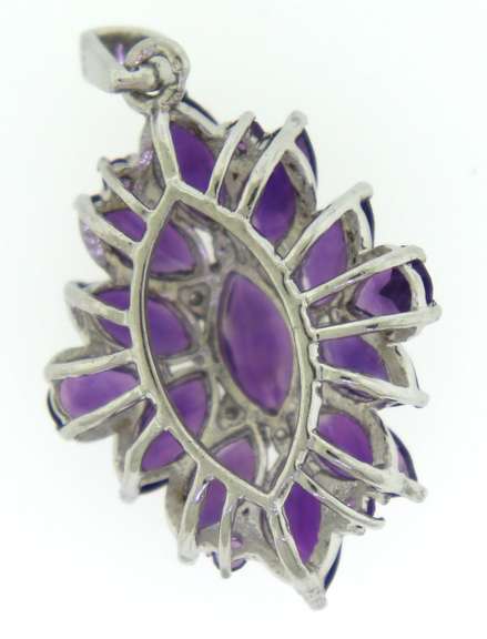 Sterling Silver Amythest Pendant