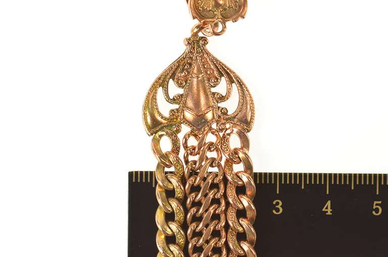 Ornate Scrollwork Chain Elaborate Watch Fob