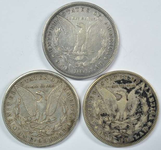 Scarce 1878-P 8TF, 1900-S, & 1904-S Morgan Dollars