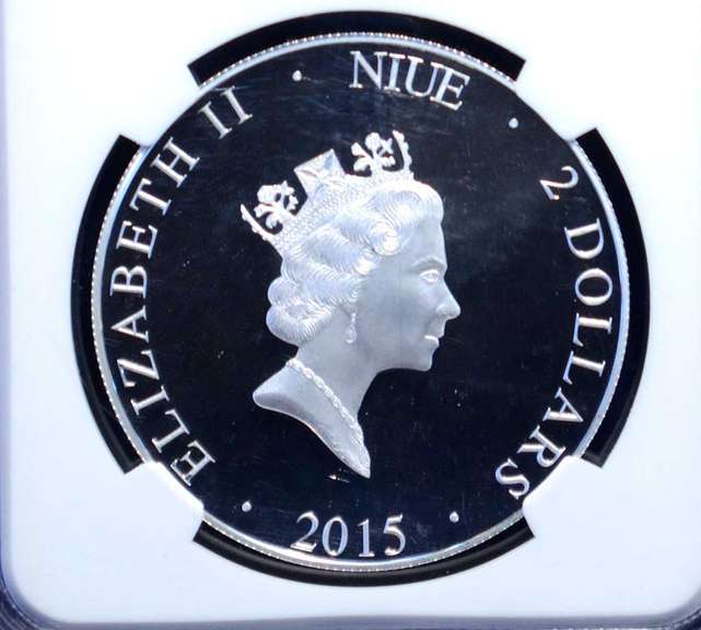 2015 NIUE Silver $2 USA Nat'l Monuments Vietnam Veterans Memorial NGC PF 69