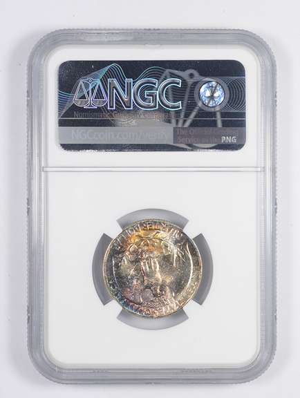 MS65 1956 Washington Quarter - MONSTER TONING - Graded NGC