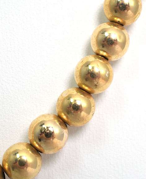 Bright Beaded Necklace in 14KT Yellow Gold