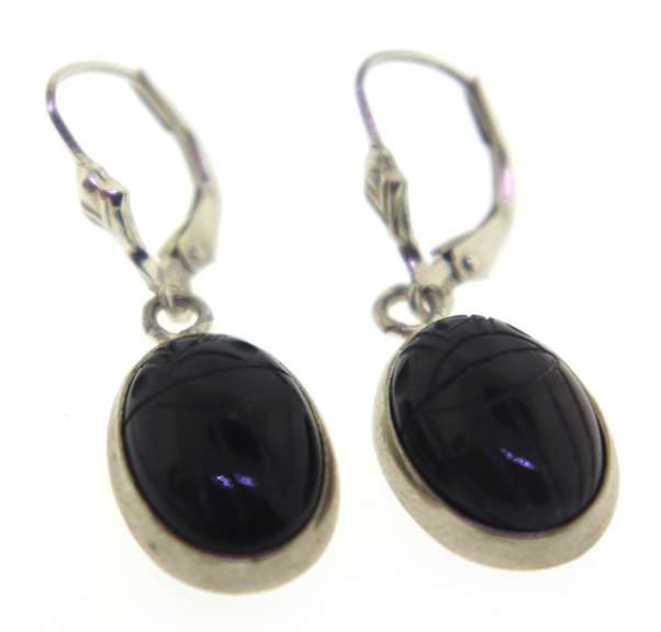 Sterling Silver Black Onyx Earrings