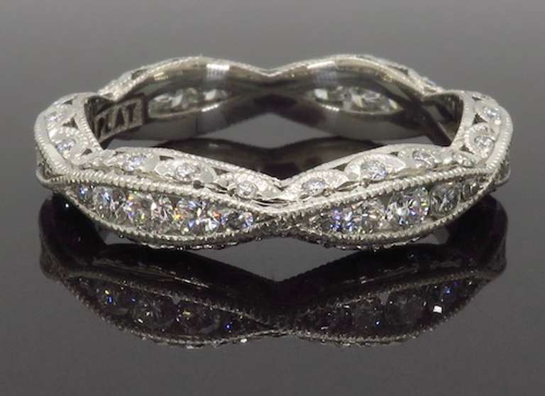 Platinum Tacori Diamond Eternity Band