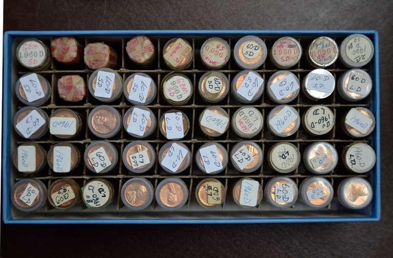 50 BU Rolls1960- S Mint Cents