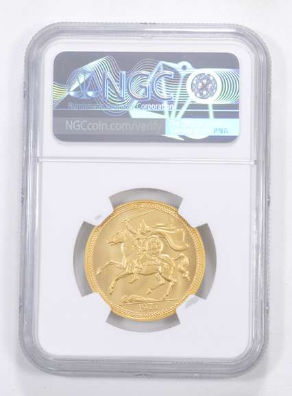 MS70 1977-PM Isle Of Man 2 Sovereign - Graded NGC