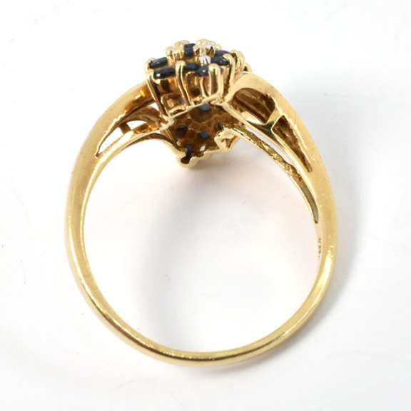 Sapphire Waterfall Cluster