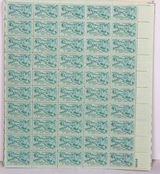 $ 98.60 US Mint Sheet ot 1-6 8 10 13 15 Cents