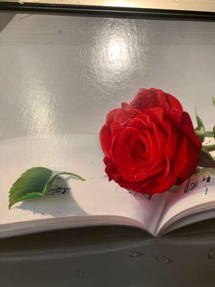 Music and Red Rose Study
