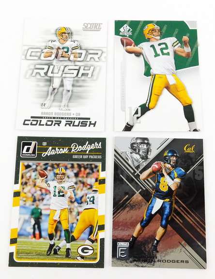 4 Aaron Rodgers Quarterback Football Cards