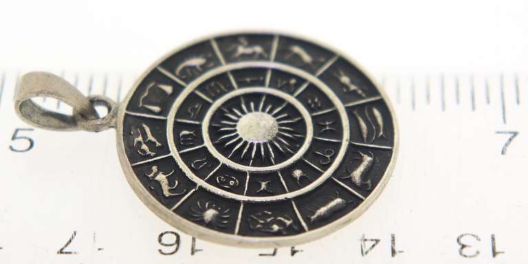 Sterling Silver Necklace with 2 Pendants