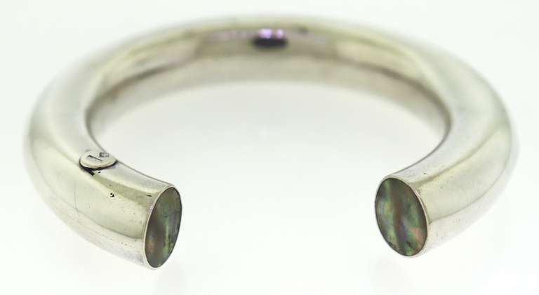 Sterling Silver Ablone Shell Cuff Bracelet