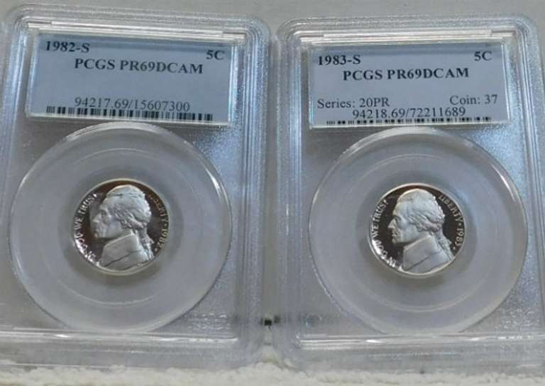 1982-S & 1983-S PRF Jeff Nic PCGS PR 69 DCam