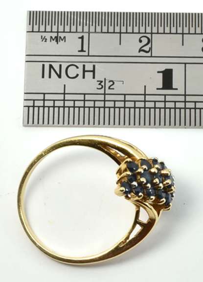 Sapphire Waterfall Cluster