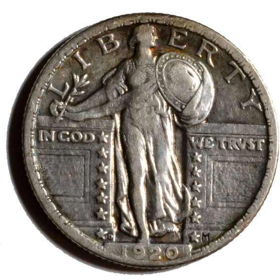 1920 D Better Date Standing Liberty Quarter