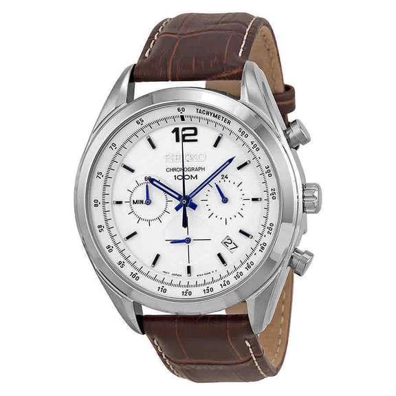 Seiko Chronograph on Leather, New