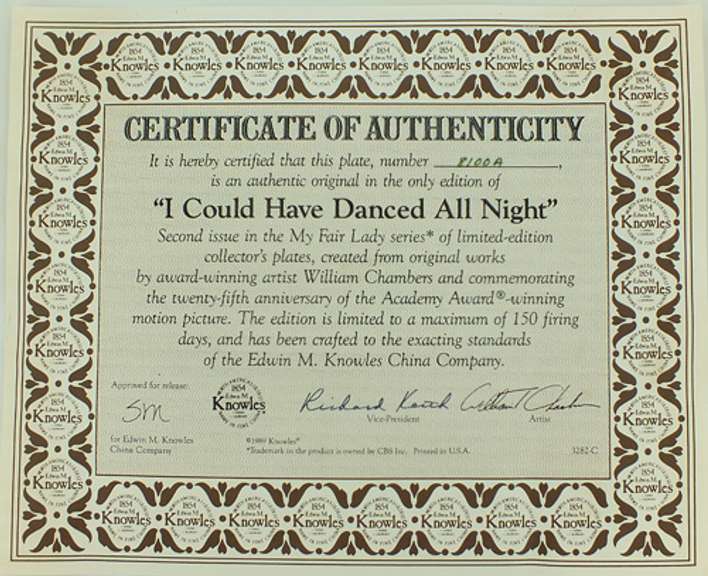 Collector's Fine China Plate