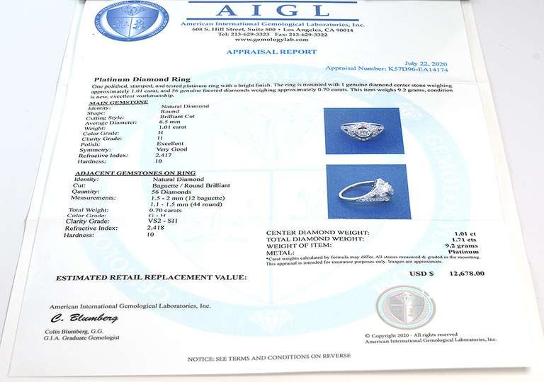 Platinum & Diamond Ring