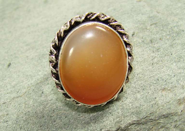 Amazing Color Natural Stone Ethnic Handcrafted Ring