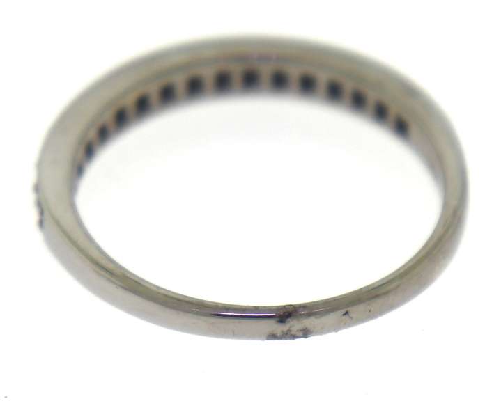 Favorite White Gold Milgrain Diamond Band