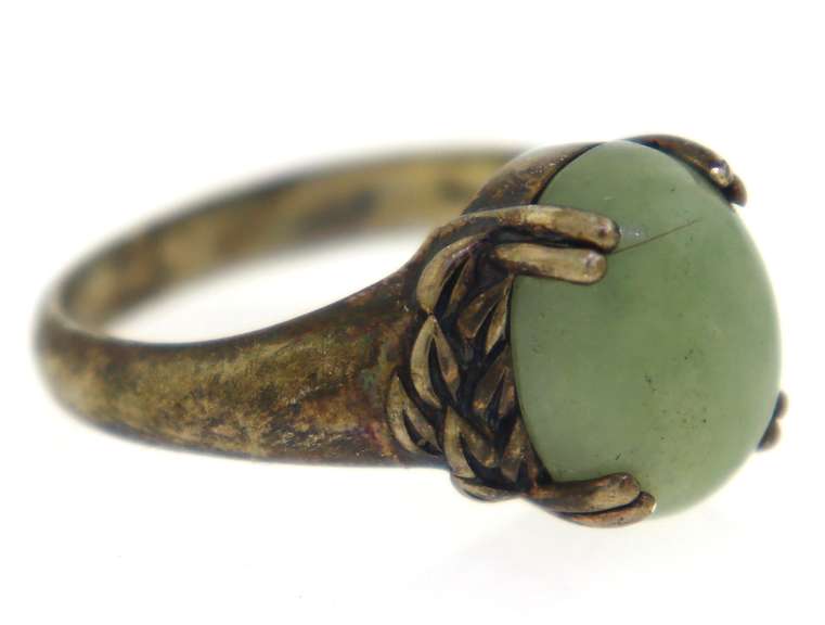 Sterling Silver Jade Ring