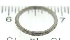 Classic Platinum Engraved & Milgrain Band