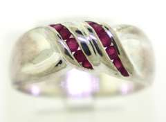Sterling Silver Ring With Pink Sapphire
