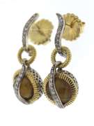 Stunning 18kt YG MOP & Smokey Quartz with Diamonds Jewerly Set