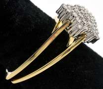 Interesting Reversible Mystic Topaz & Diamond Ring in 14KT Yellow Gold