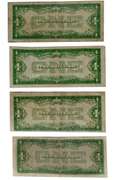 2 Each 1928 A &1934 Funnyback $ 1 Silver Certificates