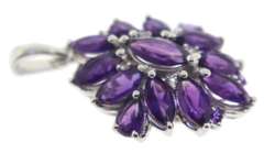 Sterling Silver Amythest Pendant