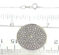 Fantastic Pave Diamond Disc Necklace