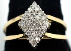 Interesting Reversible Mystic Topaz & Diamond Ring in 14KT Yellow Gold