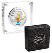 2019 The Simpsons - Bart Simpson 1oz Silver Proof Coin w/ Certificate of Authenticity