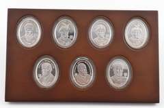 2013 Niue $1 .999 Silver Proof With Gilding 7 Coin Set Box & COA