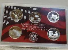 2004 Silver PROOF State Qtr Set w/ box