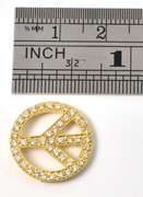 Glorious Peace Pendant with Diamonds in 18K YG