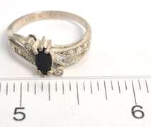 Sterling Silver Midnight Sapphire Ring