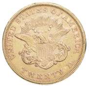 1852 $20.00 Liberty Head Gold Double Eagle - Circulated