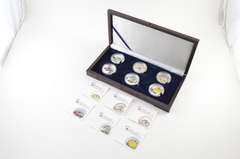 2012-2014 Palau $5 25g .925 Silver - 6 Coin Set - Box & COA