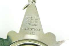 1970 Gorham Sterling Snowflake Christmas Ornament