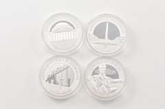 2015 Niue $2 America's National Monuments 1 Oz Silver Proof 4 Coin Set