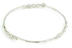 Silpada Magnifique Sterling CZ Bangle Bracelet