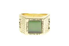 14K Yellow Gold 1973 Towson University Ornate Class Ring
