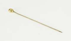 Gold Filled Pearl Wedding Victorian Boutonnière Stick Pin