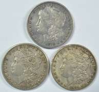 Scarce 1878-P 8TF, 1900-S, & 1904-S Morgan Dollars