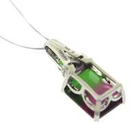 Sterling Silver Watermelon Tourmaline Necklace
