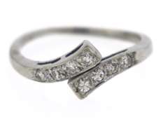 Favorite White Gold Diamond Bypass Ring