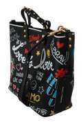 DOLCE & GABBANA  Black L’Amore E’Belleza Tote Borse Leather BEATRICE Bag